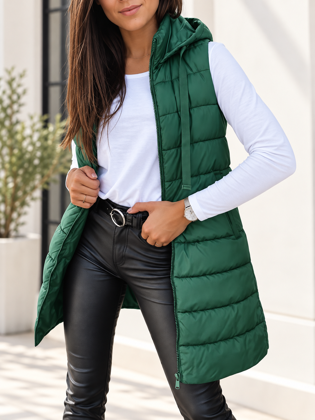 Velixir™ - Long Hooded Puffer Vest