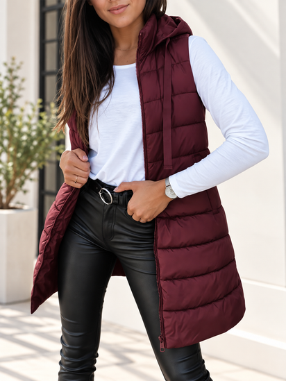 Velixir™ - Long Hooded Puffer Vest