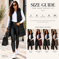 Velixir™ - Long Hooded Puffer Vest