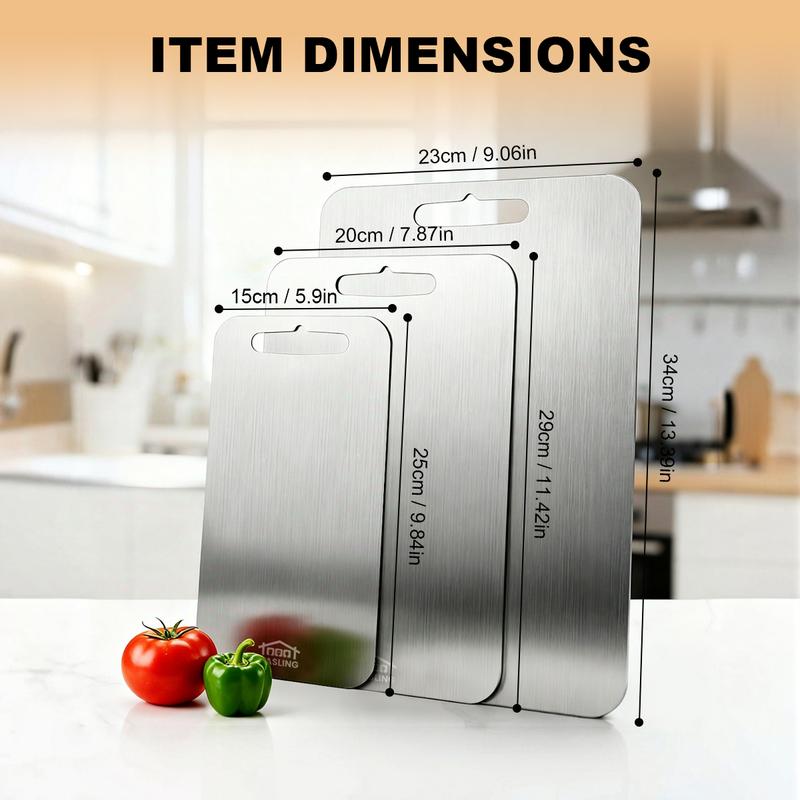 Velixir™ - Stainless Steel Cutting Board Set