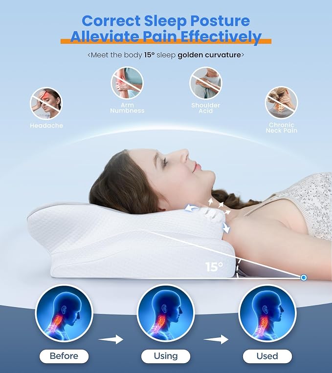 AeroRest™ - Adjustable Memory Foam Cervical Pillow