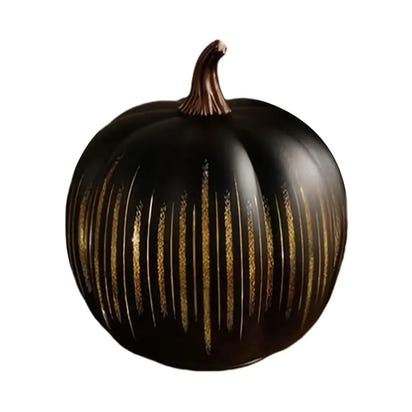 Illuminated Starry Night Glass Pumpkins