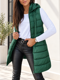 Velixir™ - Long Hooded Puffer Vest